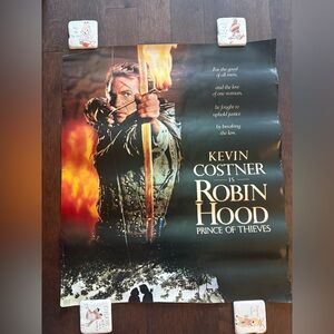 Robin Hood Prince Of Thieves - original movie poster 27x31.5” 1991 - Costner